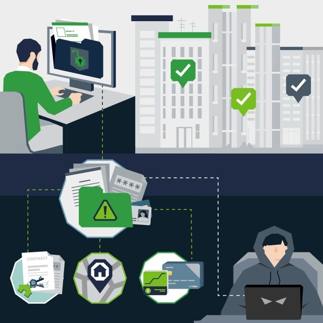 unlocked computer security graphic