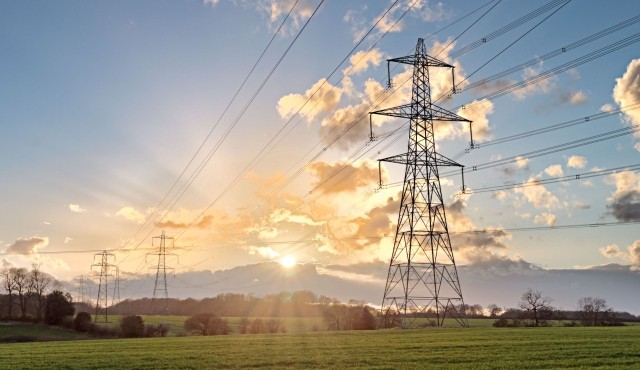 Image of electric transmission lines