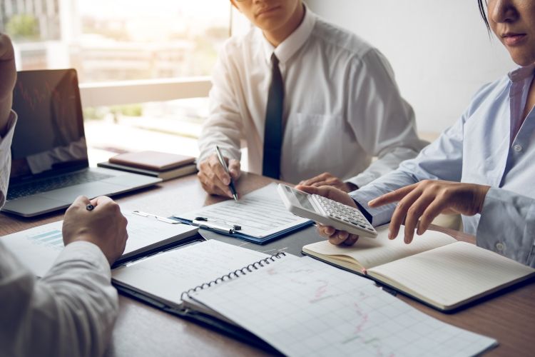 Group of Businesspeople at desk